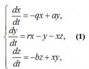 Lorentzi süsteem.  Kaootiline dünaamika.  Kaoseteooria ajalugu